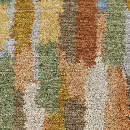 Luxury Washable Kenner KN6 Orange 8' x 10' Rug