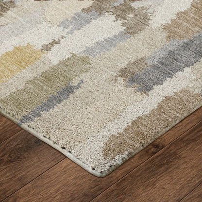 Luxury Washable Kenner KN6 Ivory 8' x 8' Round Rug