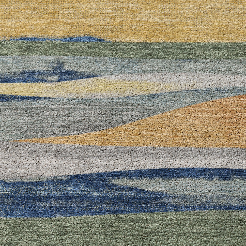 Luxury Washable Kenner KN7 Green 8' x 10' Rug