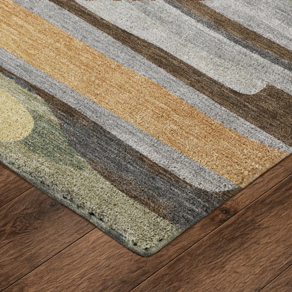 Luxury Washable Kenner KN7 Brown 5' x 7'6" Rug