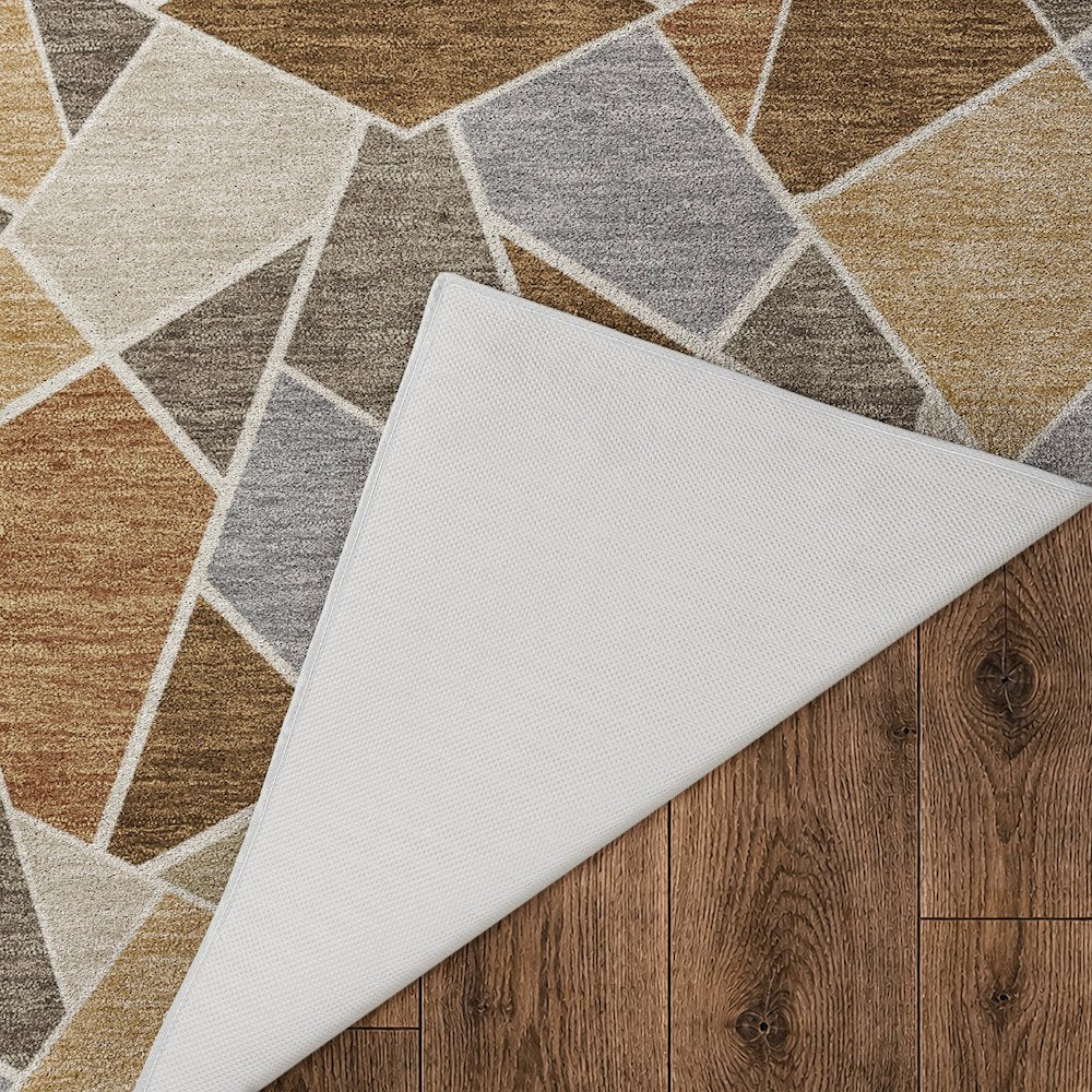 Luxury Washable Kenner KN8 Brown 5' x 7'6" Rug