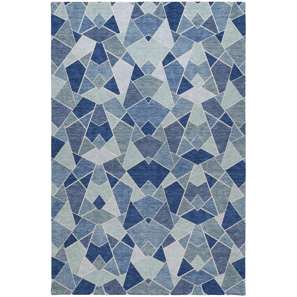 Luxury Washable Kenner KN8 Blue 3' x 5' Rug