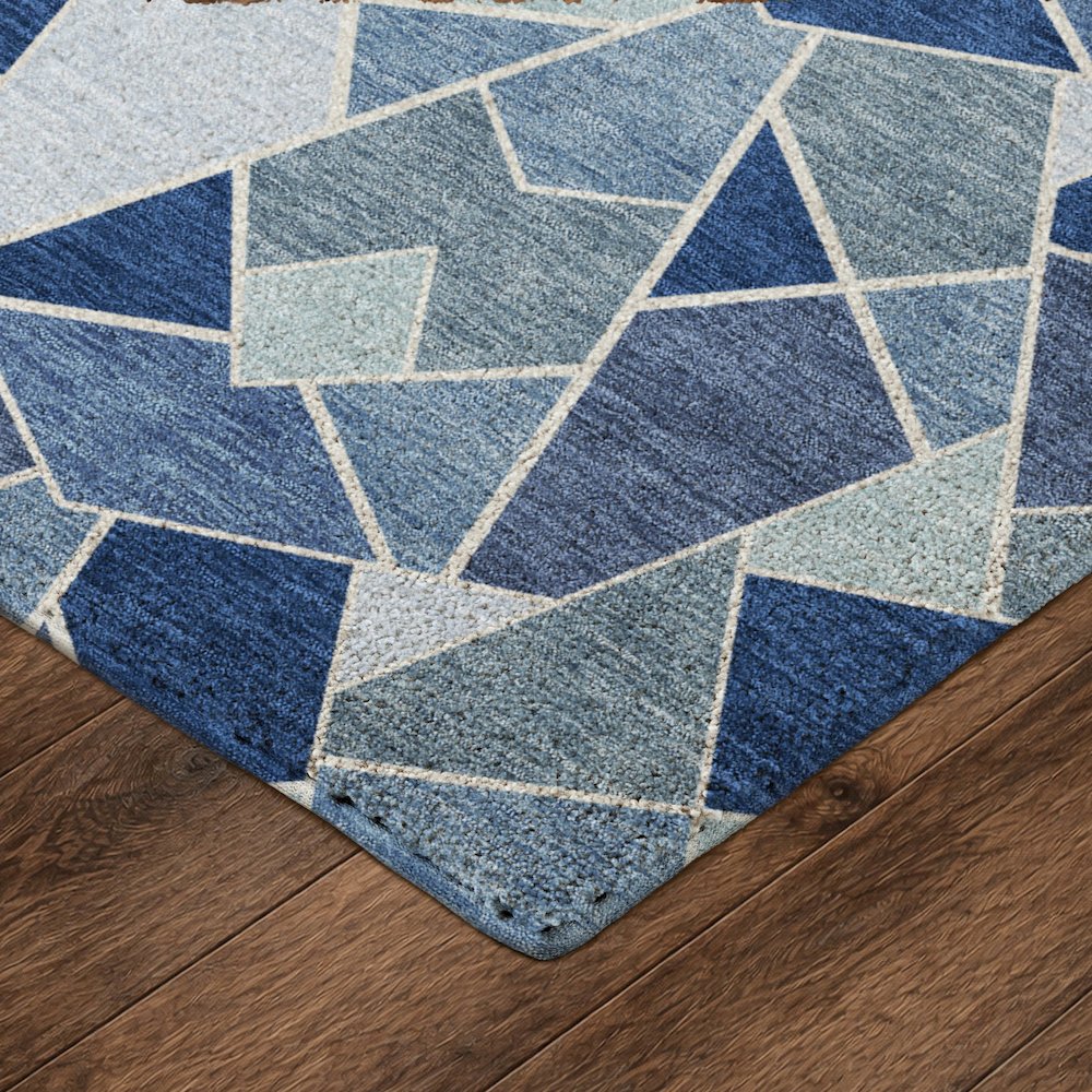 Luxury Washable Kenner KN8 Blue 5' x 7'6" Rug
