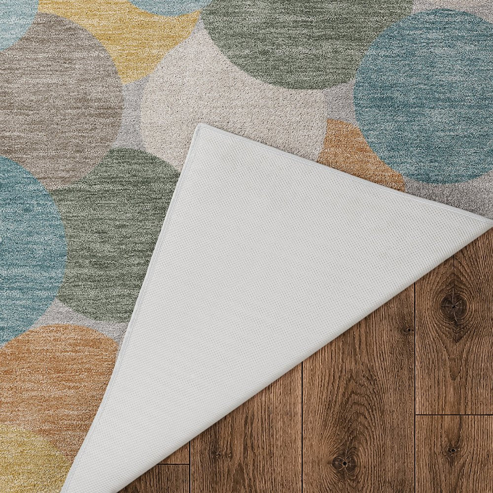 Luxury Washable Kenner KN9 Multi 3' x 5' Rug