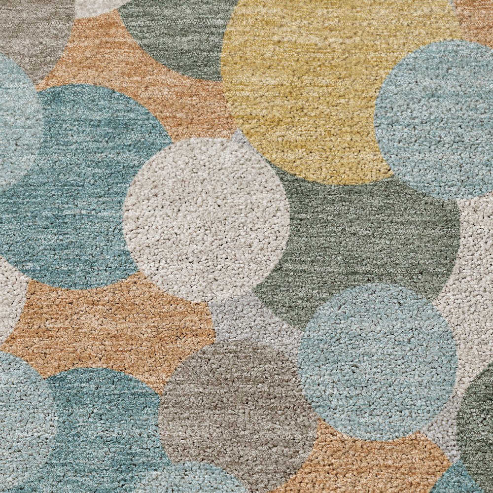 Luxury Washable Kenner KN9 Multi 3' x 5' Rug