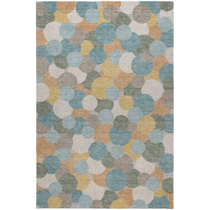 Luxury Washable Kenner KN9 Multi 5' x 7'6" Rug