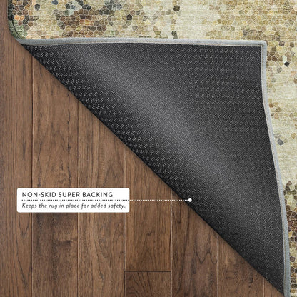 Luxury Washable Lumara LM4 Multi 2'3" x 7'6" Runner Rug