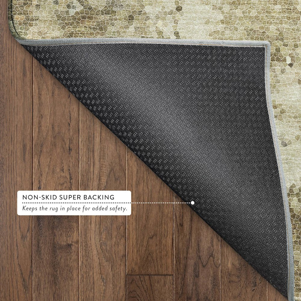 Luxury Washable Lumara LM4 Gold 2'3" x 7'6" Runner Rug