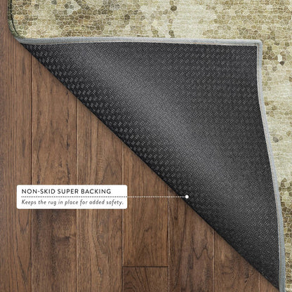 Luxury Washable Lumara LM4 Gold 2'3" x 7'6" Runner Rug