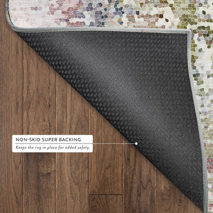 Luxury Washable Lumara LM5 Multi 8' x 8' Round Rug