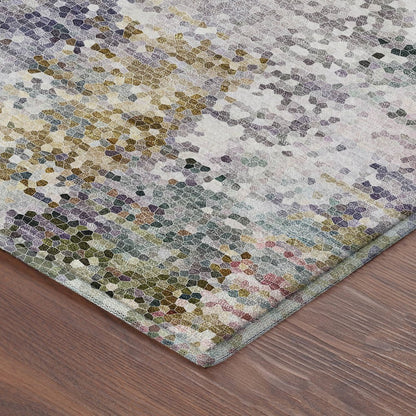 Luxury Washable Lumara LM5 Multi 8' x 8' Round Rug