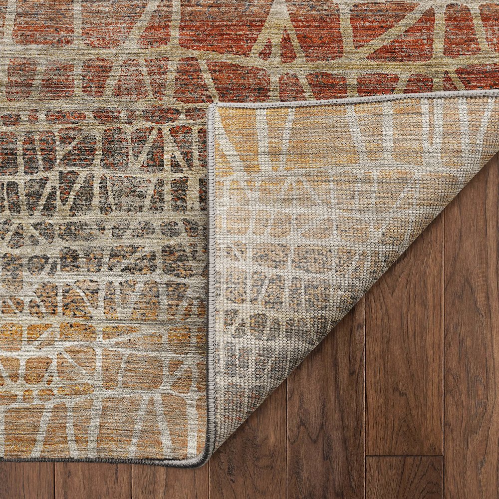 Machine Washable Nexus NX1 Orange 2'3" x 7'6" Runner Rug