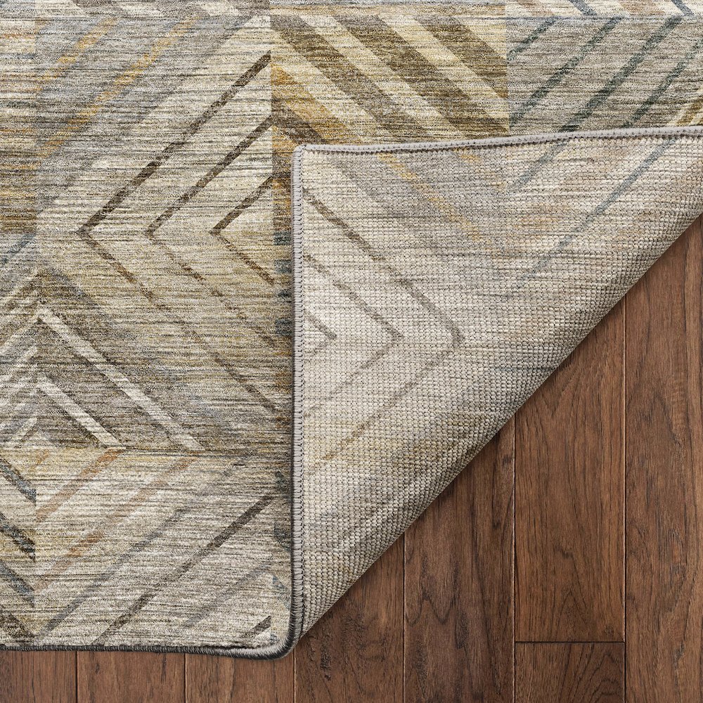 Machine Washable Nexus NX2 Brown 8' x 8' Round Rug
