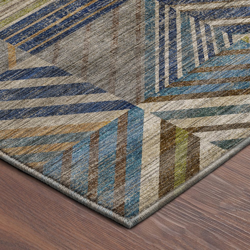 Machine Washable Nexus NX2 Blue 2'3" x 7'6" Runner Rug