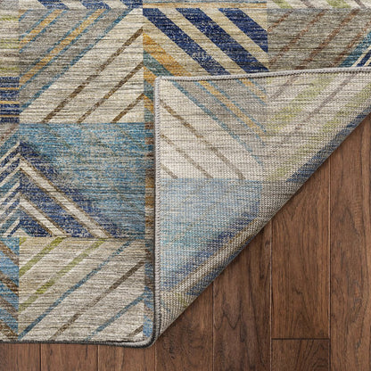 Machine Washable Nexus NX2 Blue 3' x 5' Rug