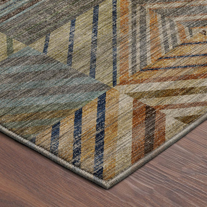 Machine Washable Nexus NX2 Multi 6'6" x 9'6" Rug