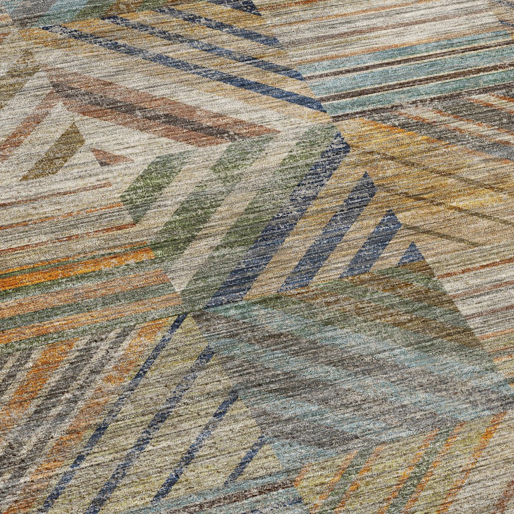 Machine Washable Nexus NX2 Multi 8' x 8' Round Rug