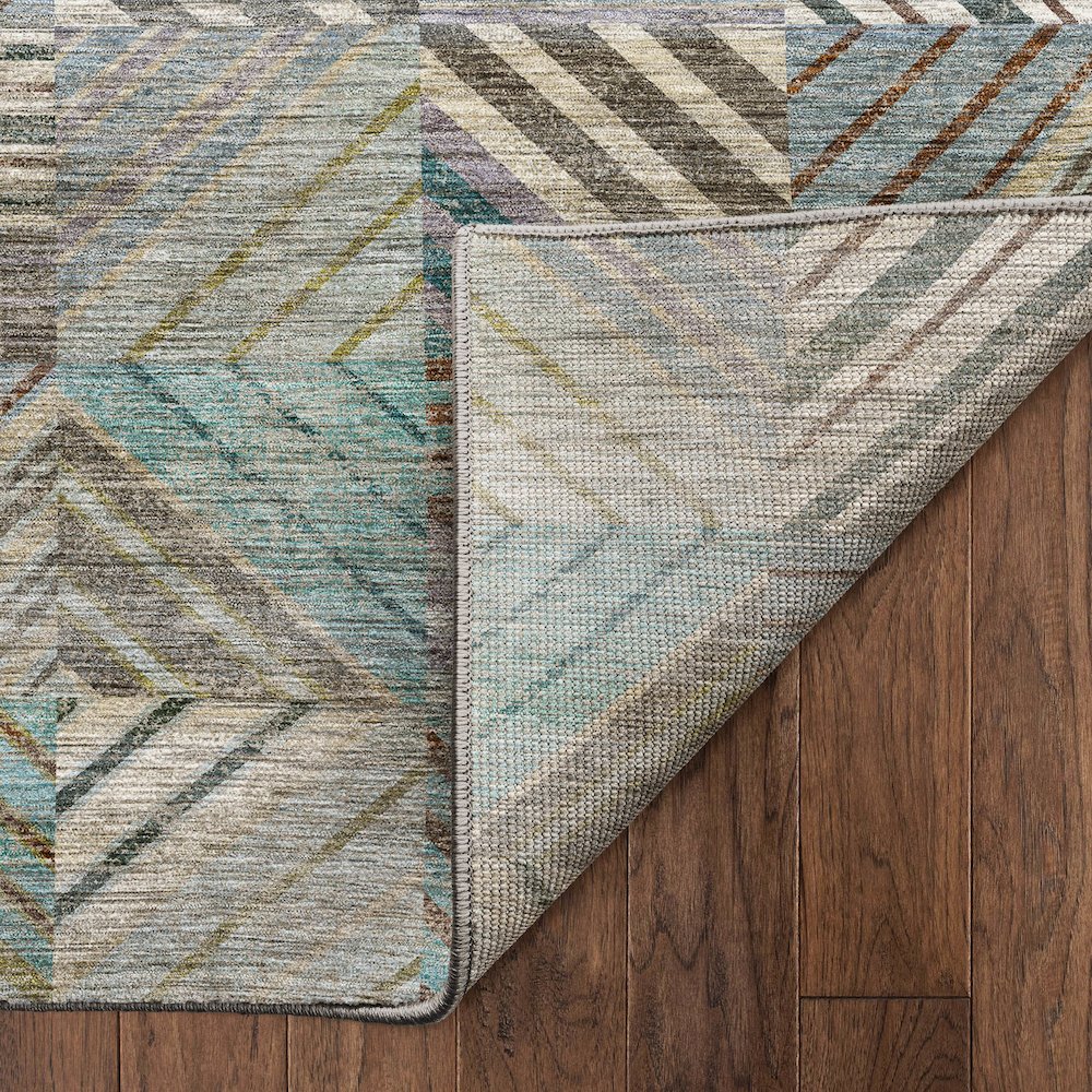 Machine Washable Nexus NX2 Teal 8' x 8' Round Rug