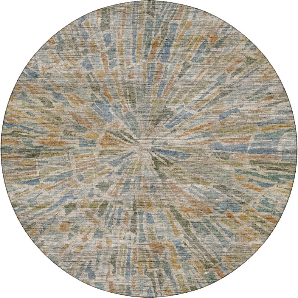Machine Washable Nexus NX3 Multi 8' x 8' Round Rug