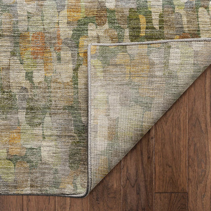 Machine Washable Nexus NX4 Green 8' x 8' Round Rug