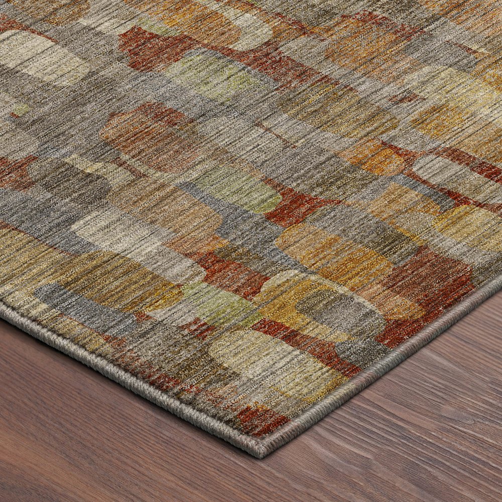 Machine Washable Nexus NX4 Orange 8' x 8' Round Rug