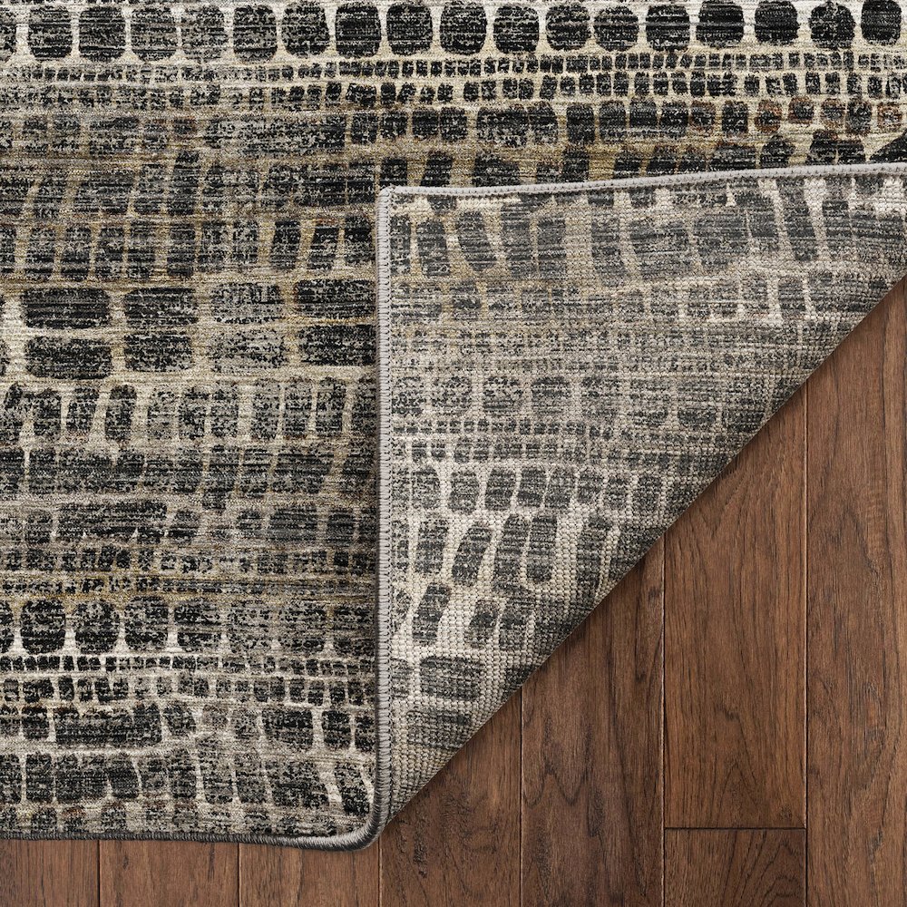 Machine Washable Nexus NX5 Black 8' x 8' Round Rug