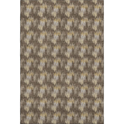 Luxury Washable Soft Essentials SE5 Brown 3' x 5' Rug