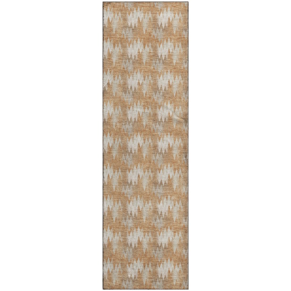 Luxury Washable Soft Essentials SE5 Orange 2'3" x 7'6" Runner Rug