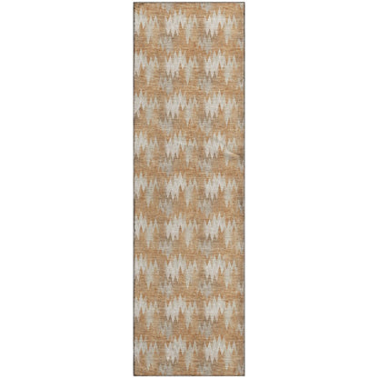 Luxury Washable Soft Essentials SE5 Orange 2'3" x 7'6" Runner Rug