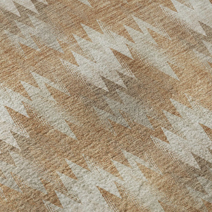 Luxury Washable Soft Essentials SE5 Orange 5' x 7'6" Rug