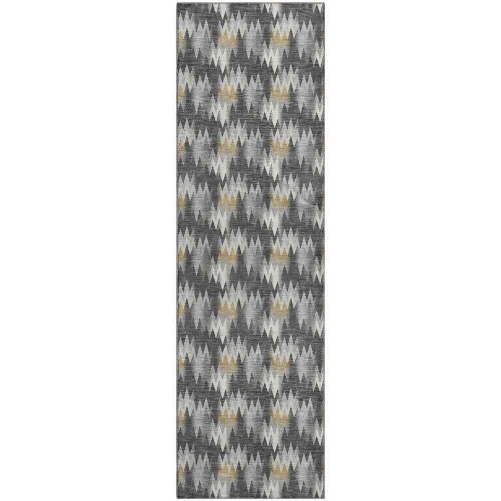 Luxury Washable Soft Essentials SE5 Gray 2'3" x 7'6" Runner Rug