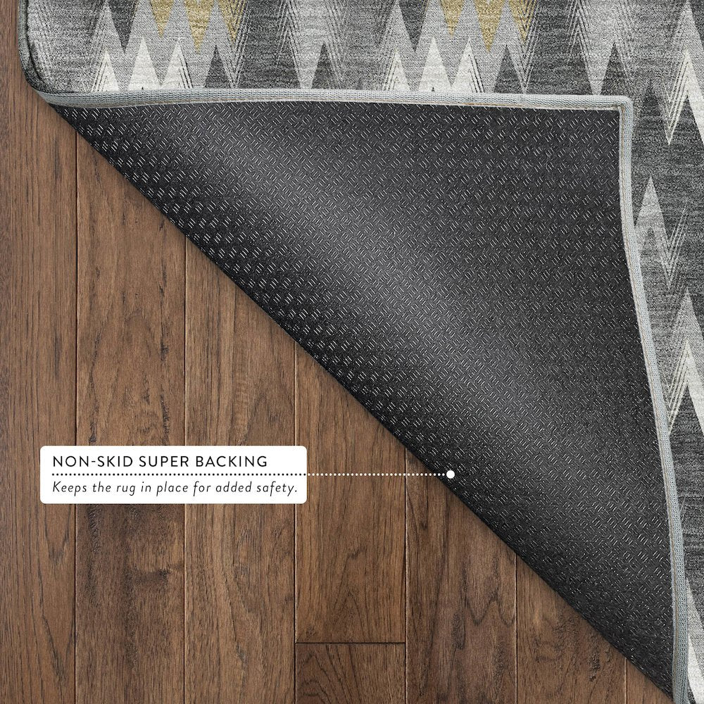 Luxury Washable Soft Essentials SE5 Gray 8' x 8' Round Rug