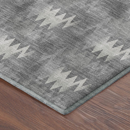 Luxury Washable Soft Essentials SE5 Gray 8' x 8' Round Rug