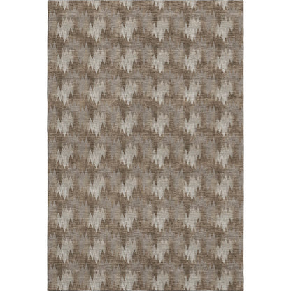 Luxury Washable Soft Essentials SE5 Brown 3' x 5' Rug