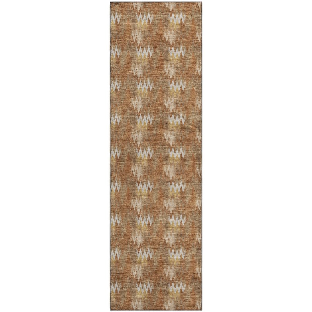 Luxury Washable Soft Essentials SE5 Orange 2'3" x 7'6" Runner Rug