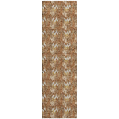 Luxury Washable Soft Essentials SE5 Orange 2'3" x 7'6" Runner Rug