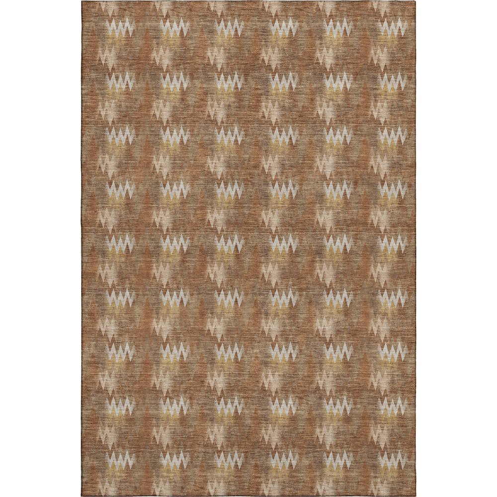 Luxury Washable Soft Essentials SE5 Orange 3' x 5' Rug