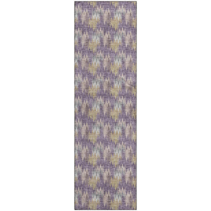 Luxury Washable Soft Essentials SE5 Purple 2'3" x 7'6" Runner Rug