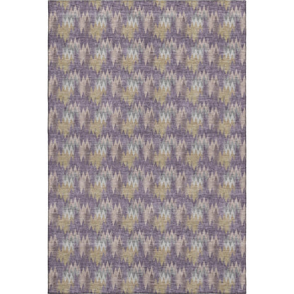 Luxury Washable Soft Essentials SE5 Purple 3' x 5' Rug