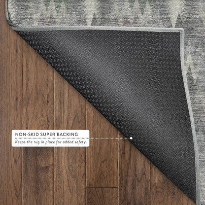 Luxury Washable Soft Essentials SE5 Gray 8' x 8' Round Rug