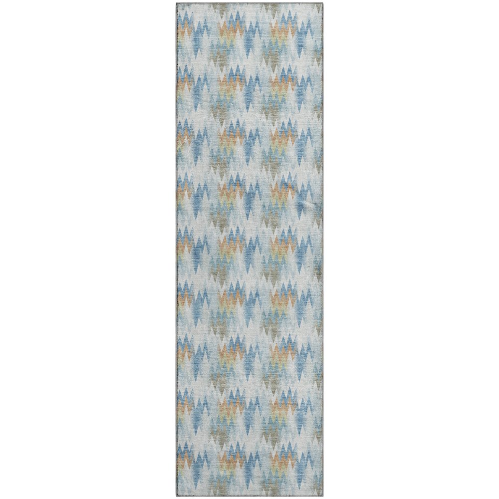 Luxury Washable Soft Essentials SE5 Multi 2'3" x 7'6" Runner Rug