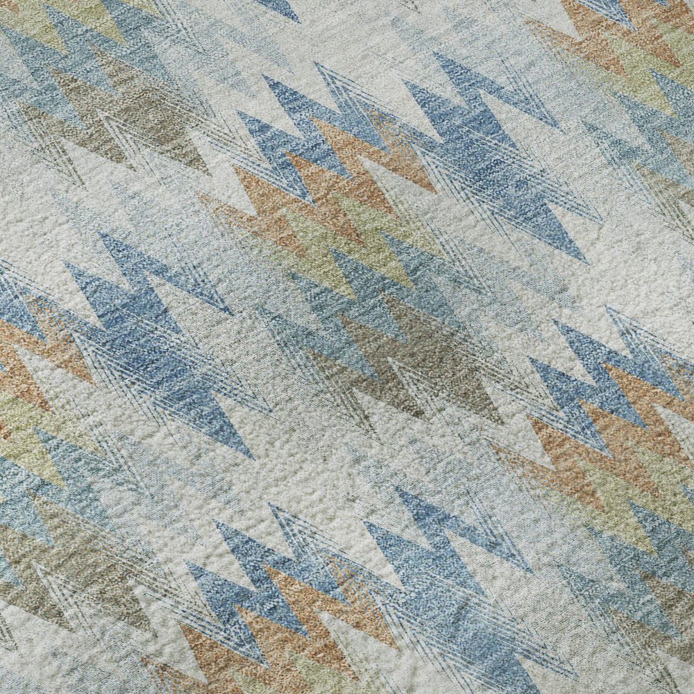 Luxury Washable Soft Essentials SE5 Multi 2'3" x 7'6" Runner Rug