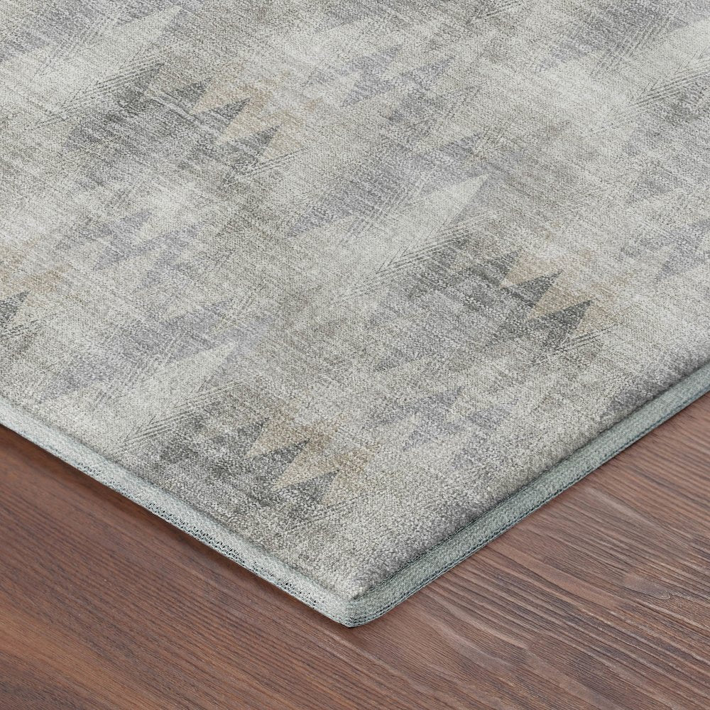 Luxury Washable Soft Essentials SE5 Gray 2'3" x 7'6" Runner Rug