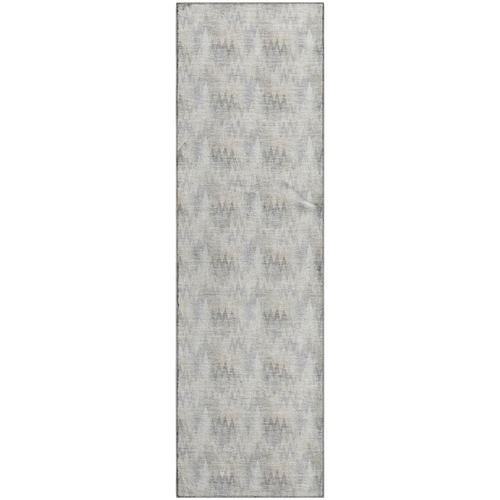 Luxury Washable Soft Essentials SE5 Gray 2'3" x 7'6" Runner Rug