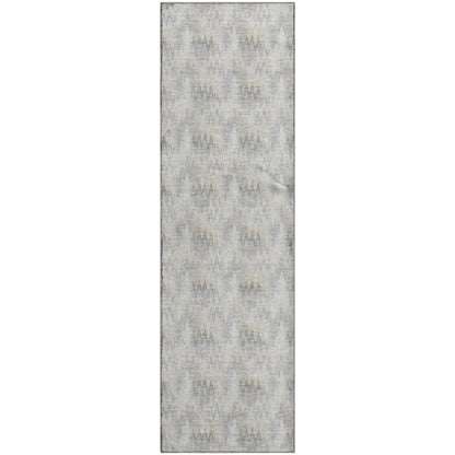 Luxury Washable Soft Essentials SE5 Gray 2'3" x 7'6" Runner Rug
