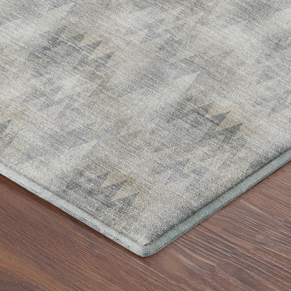 Luxury Washable Soft Essentials SE5 Gray 5' x 7'6" Rug