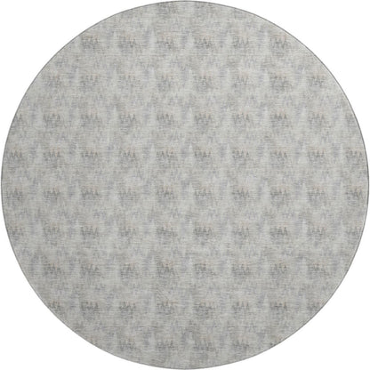 Luxury Washable Soft Essentials SE5 Gray 8' x 8' Round Rug