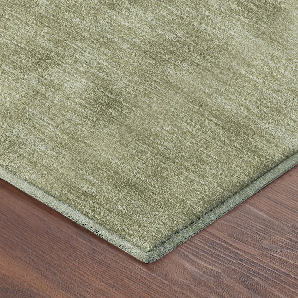 Luxury Washable Soft Essentials SE6 Green 10' x 14' Rug