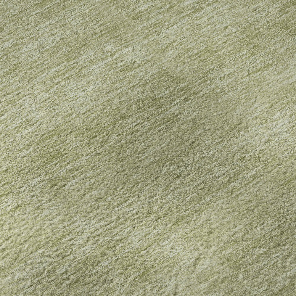 Luxury Washable Soft Essentials SE6 Green 8' x 8' Round Rug