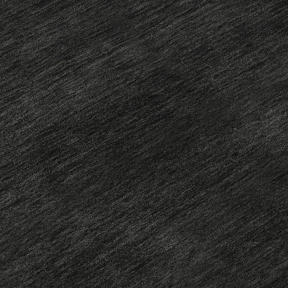 Luxury Washable Soft Essentials SE6 Black 5' x 7'6" Rug